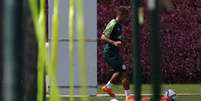 Gabriel Veron durante treinamento do Palmeiras (Cesar Greco/Palmeiras)  Foto: Lance!