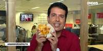 Quem quer pão: André Trigueiro atiça o paladar do telespectador do ‘Em Pauta’  Foto: Reprodução