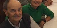 Fátima Bernardes e o pai Amâncio, de 84 anos.  Foto: Instagram/@fatimabernardes / Estadão