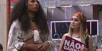 Lumena Aleluia e Carla Diaz tornaram-se rivais dentro do Big Brother Brasil 21  Foto: TV Globo / BBC News Brasil