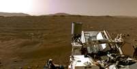 Imagem enviada por sonda da Nasa após pouso em Marte
20/02/2020
NASA/JPL-Caltech/Divulgação via REUTERS  Foto: Reuters