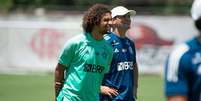 Arão em treino no Ninho do Urubu (Foto: Alexandre Vidal/Flamengo)  Foto: Lance!