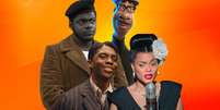 Daniel Kaluuya, Chadwick Boseman, Andra Day e Joe Gardner, protagonista de ‘Soul’: vencedores negros em um prêmio acusado de privilegiar a branquitude  Foto: Sala de TV