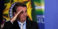 Presidente Jair Bolsonaro durante cerimônia no Palácio do Planalto
24/02/2021 REUTERS/Ueslei Marcelino  Foto: Reuters