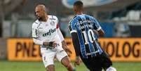 Felipe Melo e Jean Pyerre em campo pela primeira final da Copa do Brasil (Foto: Cesar Greco/Palmeiras)  Foto: Lance!