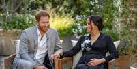 Meghan e Harry em entrevista a Oprah Winfrey
  Harpo Productions/Joe Pugliese/via REUTERS  Foto: Reuters