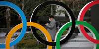 Anéis olímpicos em frente ao Museu dos Jogos Olímpicos em Tóquio
04/03/2020
REUTERS/Stoyan Nenov  Foto: Reuters