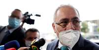 Novo ministro da Sa&uacute;de, Marcelo Queiroga, d&aacute; entrevista coletiva ao chegar ao minist&eacute;rio, em Bras&iacute;lia
16/03/2021
REUTERS/Ueslei Marcelino  Foto: Reuters