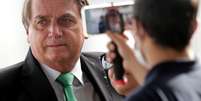 Presidente Jair Bolsonaro conversa com apoiadores no Palácio da Alvorada
09/03/2021
REUTERS/Ueslei Marcelino  Foto: Reuters