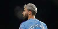 Sergio Aguero em jogo do City contra Sheffield United
 21/1/2020             Action Images via Reuters/Lee Smith  Foto: Reuters