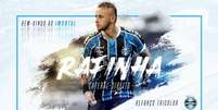 Grêmio anuncia Rafinha como reforço para a lateral direita  Foto: Twitter / Grêmio / Estadão