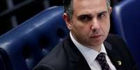 Presidente do Senado, Rodrigo Pacheco, durante sessão do Senado Federal, em Brasília
03/03/2021 REUTERS/Adriano Machado  Foto: Reuters