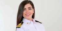 Marwa Elselehdar foi a primeira mulher capitã de navio do Egito  Foto: Marwa Elselehdar / BBC News Brasil