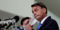 Presidente Jair Bolsonaro durante pronunciamento à imprensa em Brasília
31/03/2021 REUTERS/Ueslei Marcelino  Foto: Reuters