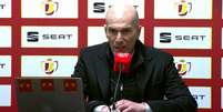 Zidane afirmou que Superliga é assunto de Florentino Pérez (Foto: Reprodução / RFEF)  Foto: Lance!