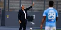 Crespo durante a vitória contra o Sporting Cristal (Foto: Staff Images / CONMEBOL)  Foto: Lance!