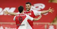 Wissam Ben Yedder e Kevin Volland marcaram os dois gols do Mônaco  Foto: Eric Gaillard / Reuters