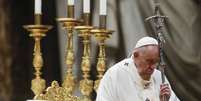 Papa Francisco convidou todos os fiéis para rezarem o rosário para o fim da pandemia  Foto: ANSA / Ansa