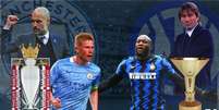 Manchester City vai em busca do sétimo título inglês, enquanto Inter quer o scudetto pela 19ª vez (Foto: Arte Lance!)  Foto: Lance!