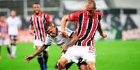 No Majestoso, Miranda fez o seu primeiro gol em seu retorno ao Sâo Paulo (Foto: Rodrigo Corsi/Paulistão)  Foto: Lance!