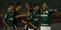 Gustavo Scarpa marcou o único gol do Palmeiras  Foto: Cesar Greco/Palmeiras
