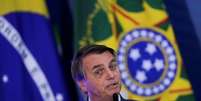 Presidente Jair Bolsonaro durante cerimônia no Palácio do Planalto
05/05/2021
REUTERS/Ueslei Marcelino  Foto: Reuters