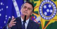 Presidente Jair Bolsonaro discursa durante cerimônia no Palácio do Planalto
05/05/2021 REUTERS/Ueslei Marcelino  Foto: Reuters