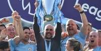 Pep Guardiola conquistou a Premier League em 2018, 2019 e 2021 (Foto: GLYN KIRK / AFP)  Foto: Lance!