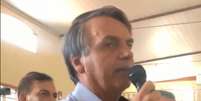 Presidente Jair Bolsonaro discursa a apoiadores em visita ao Centro de Tradições Gaúchas, em Brasília.  Foto: Reprodução/Twitter/@majorvitorhugo / Estadão Conteúdo