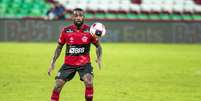 O meia Gerson em ação pelo Flamengo, no último sábado, na final do Carioca (Foto: Alexandre Vidal/Flamengo)  Foto: Lance!