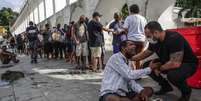 A fome, que crescia no Brasil na última década, acabou se agravando na pandemia  Foto: EPA / BBC News Brasil