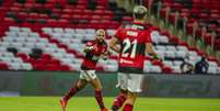 Gabigol e Pedro devem iniciar mais um jogo como titulares no Flamengo contra o Vélez (Foto: Marcelo Cortes/CRF)  Foto: Lance!