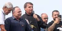 Bolsonaro, ao lado de ex-ministro e general Pazuello, em ato no Rio de Janeiro
 23/5/2021 REUTERS  Foto: Reuters