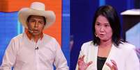 Pedro Castillo e Keiko Fujimori se enfrentam neste domingo, no segundo turno das elei&ccedil;&otilde;es do Peru  Foto: Getty Images / BBC News Brasil