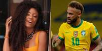 Lumena Aleluia participou do 'BBB 21' e foi criticada por Neymar nas redes sociais durante o programa; na partida de sexta-feira, foi a vez de Lumena criticar Neymar na web (Montagem LANCE!)  Foto: Lance!