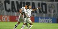 Marinho e Kaio Jorge marcaram na vitória do Santos sobre o Ceará (FOTO: Divulgação/ SantosFC)  Foto: Lance!