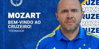 Mozart Santos assumiu o comando técnico do Cruzeiro em meados de junho e ainda não arrumou a casa  Foto: Reprodução