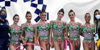 Seleção de ginástica rítmica conquista vaga na Olimpíada de Tóquio  Foto: Twitter / Confederação Brasileira de Ginástica / Estadão Conteúdo