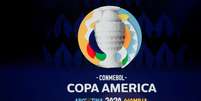 Presidente da Conmebol, Alejandro Dominguez, com logotipo da Copa América so fundo. 3/12/2019  REUTERS/Luisa Gonzalez/File Photo  Foto: Reuters