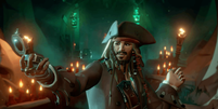 Jack Sparrow em Sea of Thieves: A Pirate's Life   Foto: Reprodução / Tecnoblog