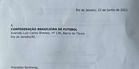 Documento firmando a criação da Liga dos times da Série A do Brasileirão  Foto: Reprodução / Estadão