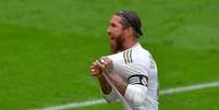 Sergio Ramos se despediu oficialmente do Real Madrid (Ander GILLENEA / AFP)  Foto: Lance!