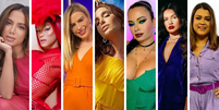 Famosas com as cores da bandeira LGBTQIA+ (Fotos: Instagram/Reprodução)  Foto: Elas no Tapete Vermelho