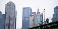 Painel eletrônico com índices acionários em Xangai. REUTERS/Aly Song/File Photo  Foto: Reuters