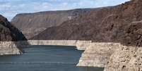 Reservat&oacute;rio da represa Hoover diminui a n&iacute;vel recorde, em sinal de seca extrema, perto de Las Vegas, Nevada, EUA
09/06/2021 REUTERS/Bridget Bennett  Foto: Reuters