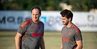 Ceni e Charles Hembert estão de volta após quarentena (Foto: Alexandre Vidal/Flamengo)  Foto: Lance!