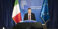 Mario Draghi concede coletiva de imprensa em Bruxelas  Foto: ANSA / Ansa - Brasil