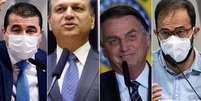 Luis Carlos Miranda, Ricardo Barros, Jair Bolsonaro e Luis Ricardo Miranda  Foto: Agência Senado | Reuters | Câmara dos Deputados / BBC News Brasil