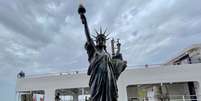 Réplica da Estátua da Liberdade na Ilha Ellis em Nova York
01/07/2021 REUTERS/Roselle Chen  Foto: Reuters
