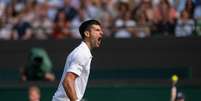 Djokovic venceu novamente na quadra inglesa Divulgação/Wimbledon  Foto: Divulgação / Wimbledon